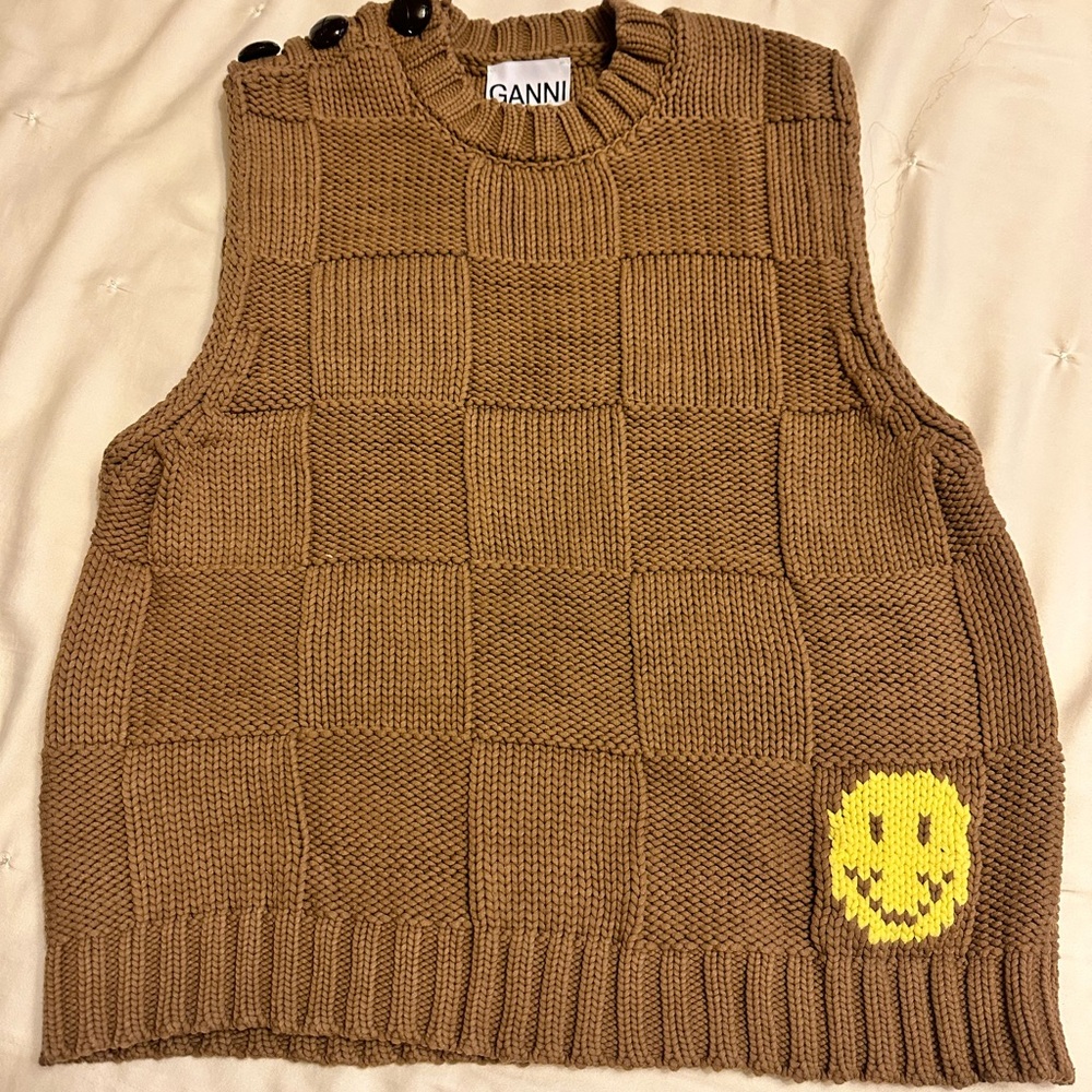 Ganni knitted vest